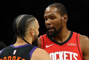 口水战，火箭队杜兰特与太阳队布鲁克斯发生口角后，杜兰特回怼了